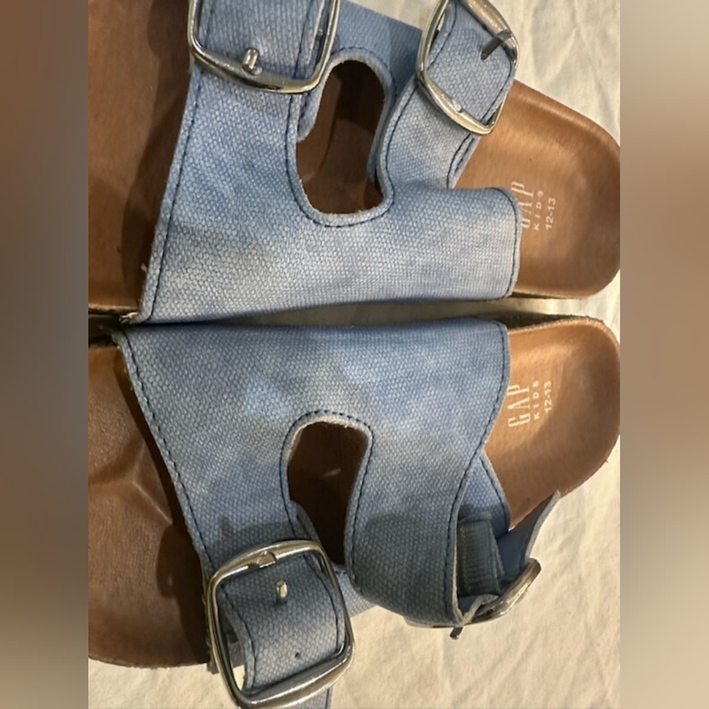Girls GAP denim slides